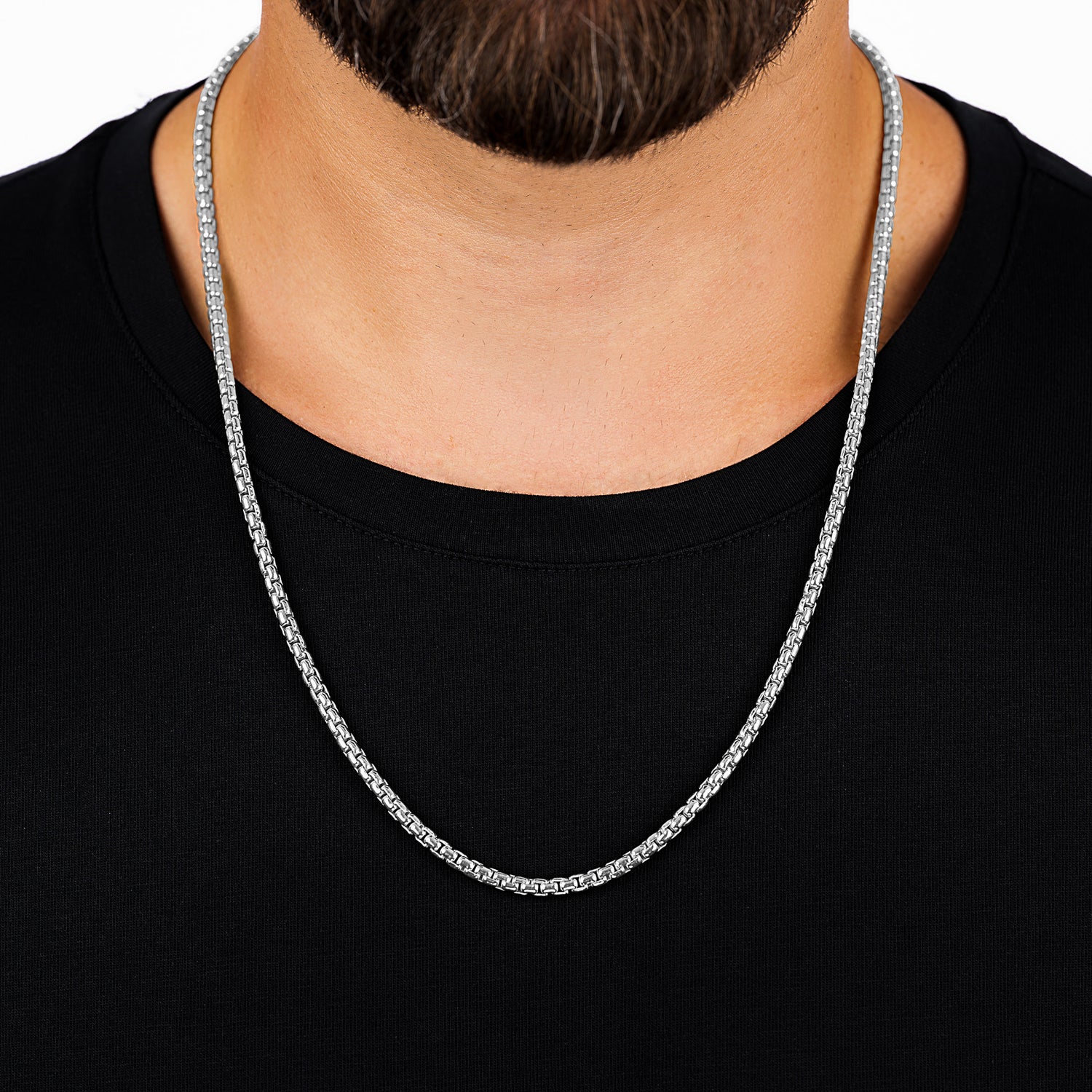 Box Silver Chain 4mm - Keays