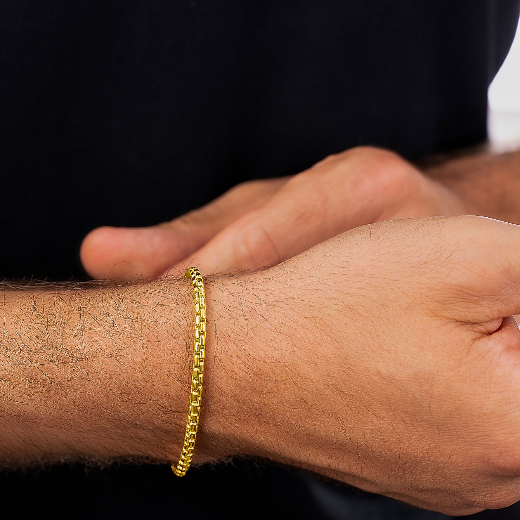 Box Gold Bracelet 4mm - Keays