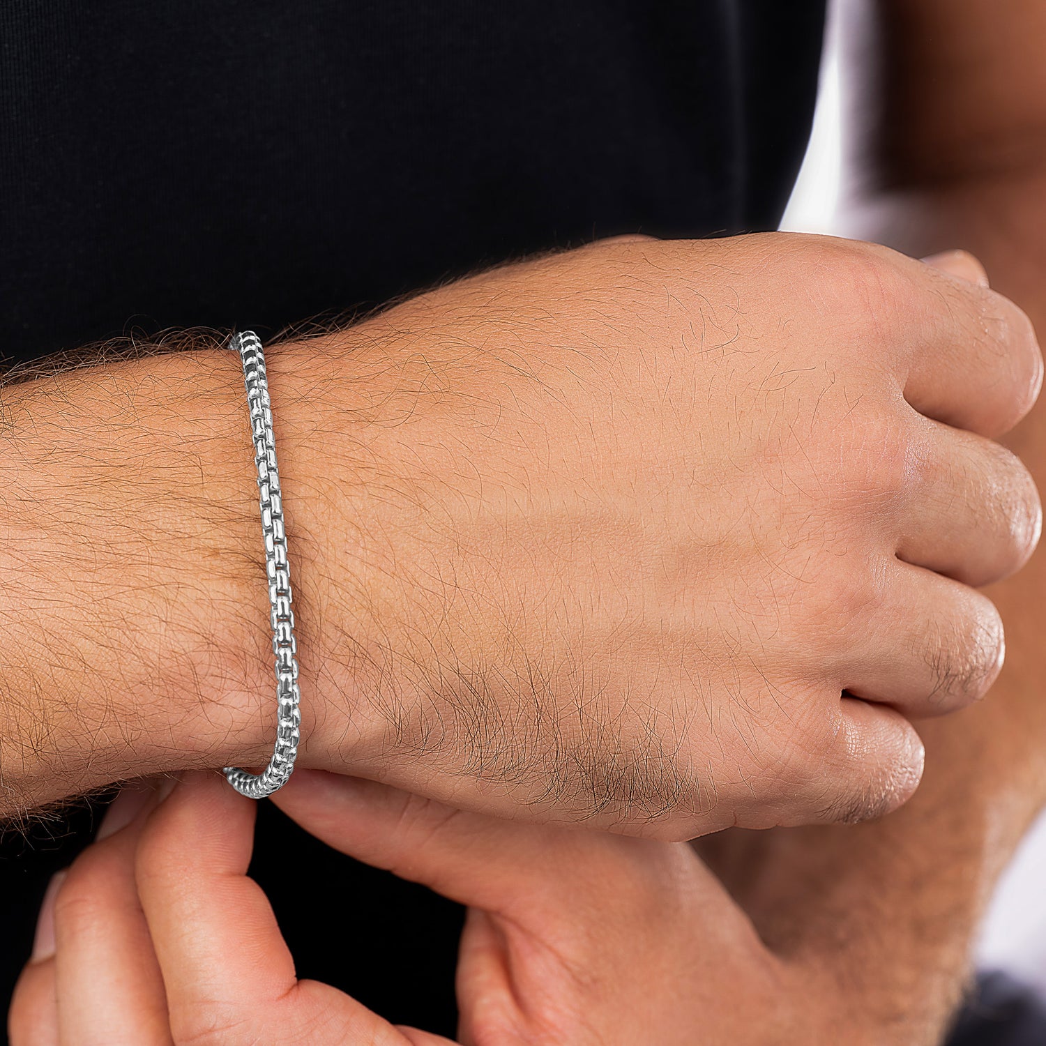Box Silver Bracelet 4mm - Keays
