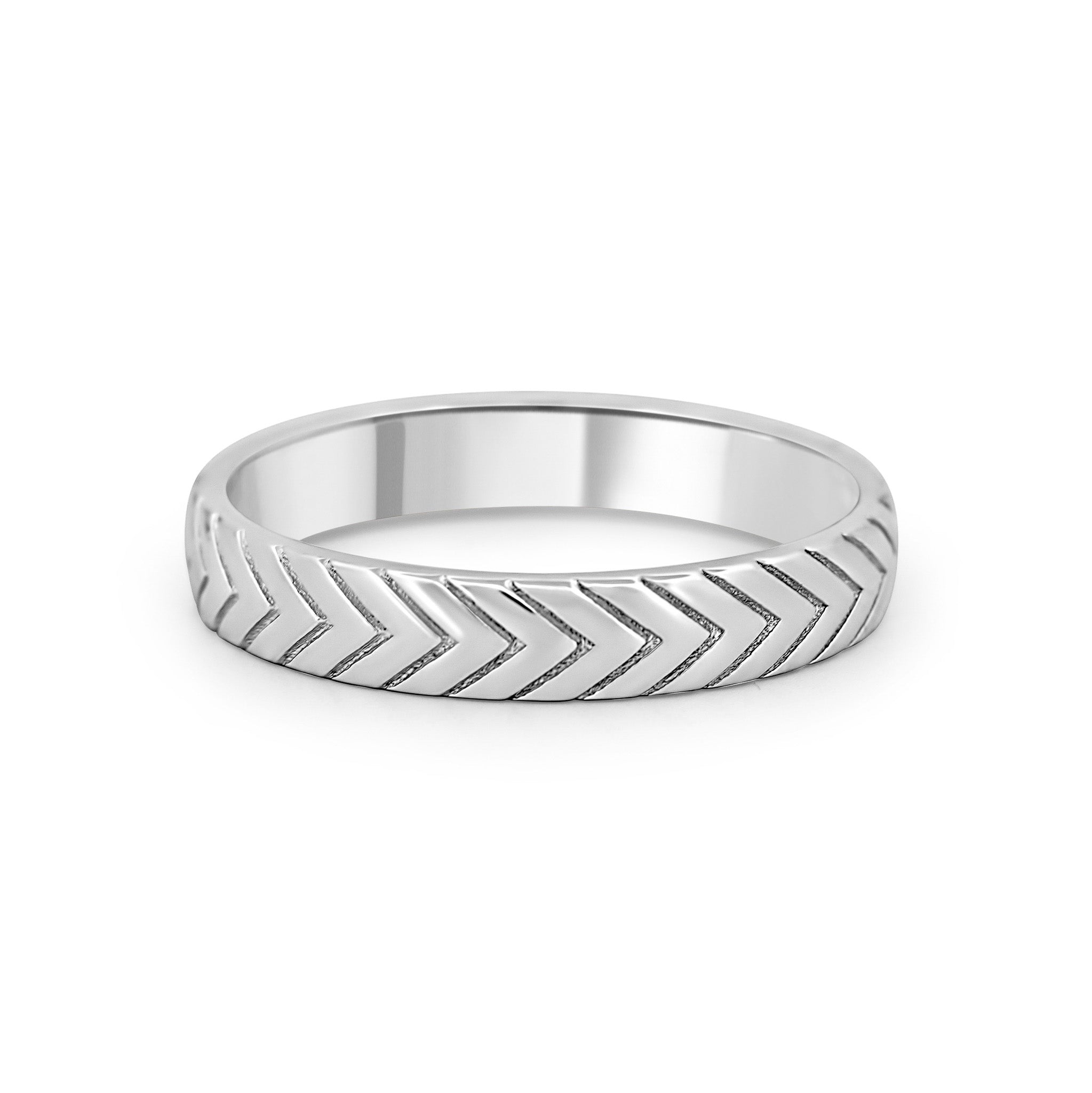 Chevron Silver Ring - Keays