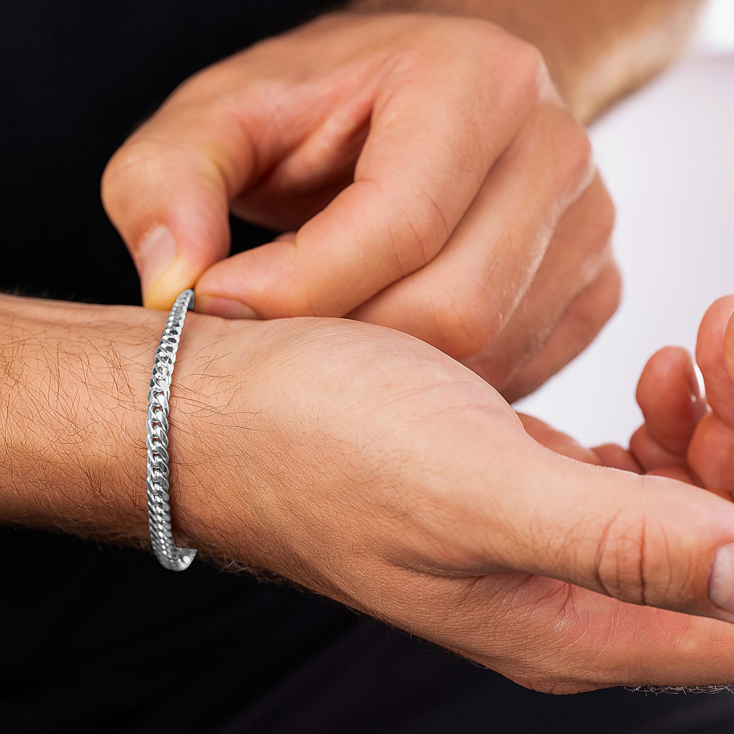 Curb Silver Bracelet 5mm - Keays