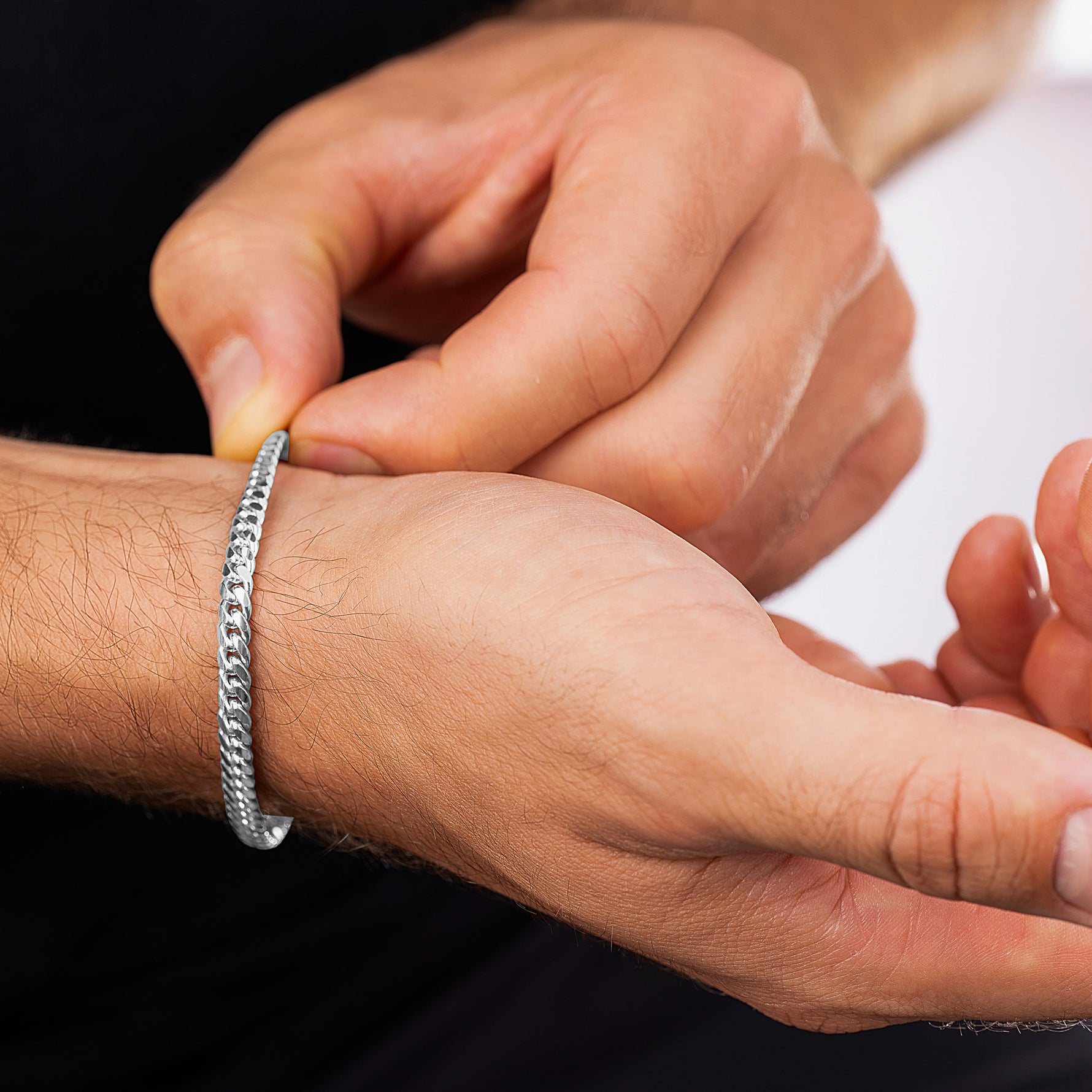 Curb Silver Bracelet 5mm - Keays