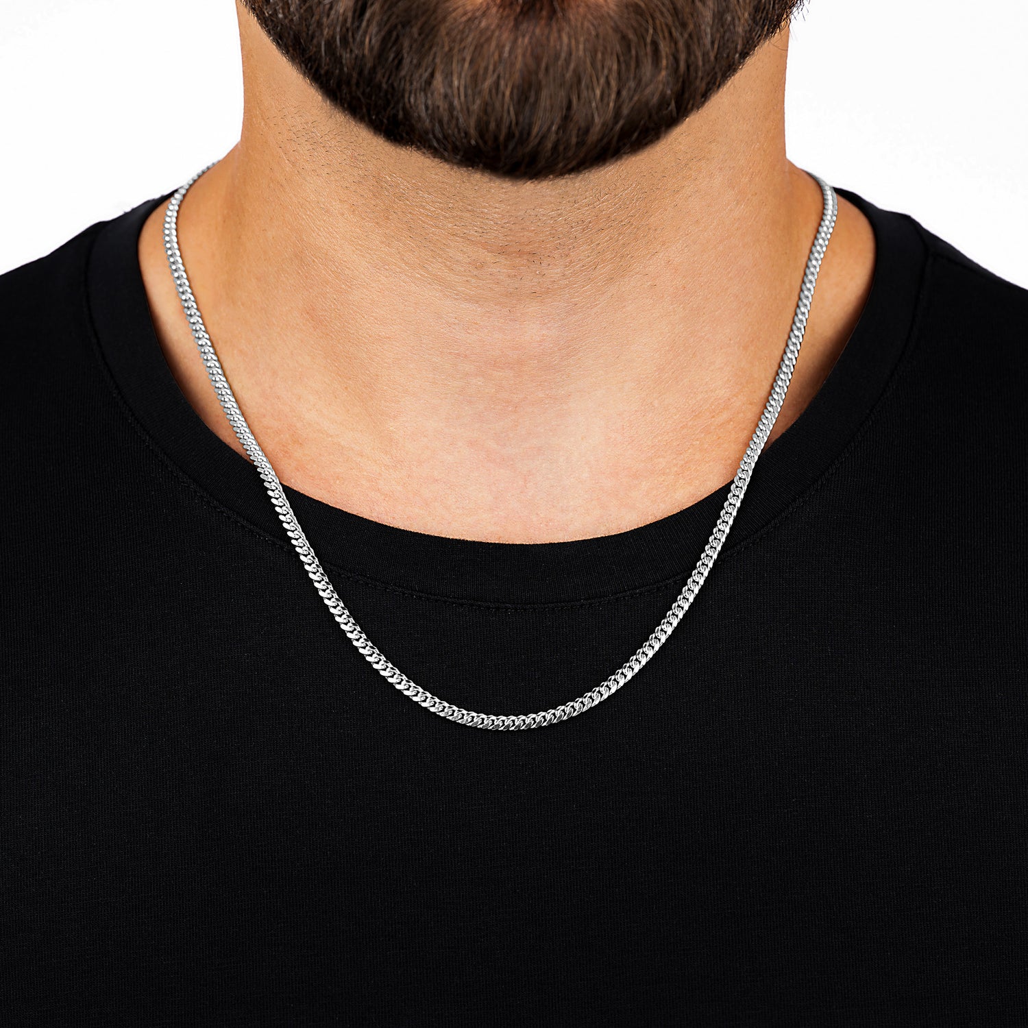Curb Silver Chain 3.5mm - Keays