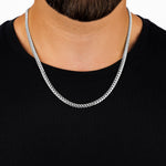 Curb Silver Chain 5mm - Keays