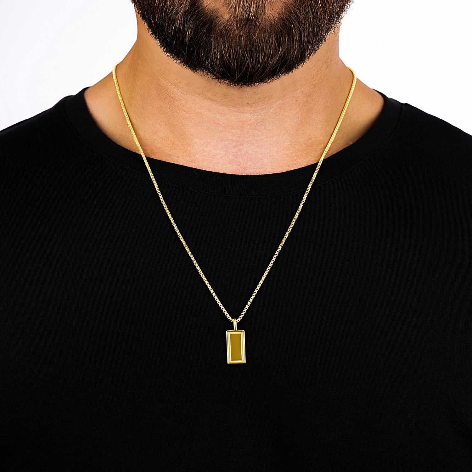 Pillar Gold Pendant