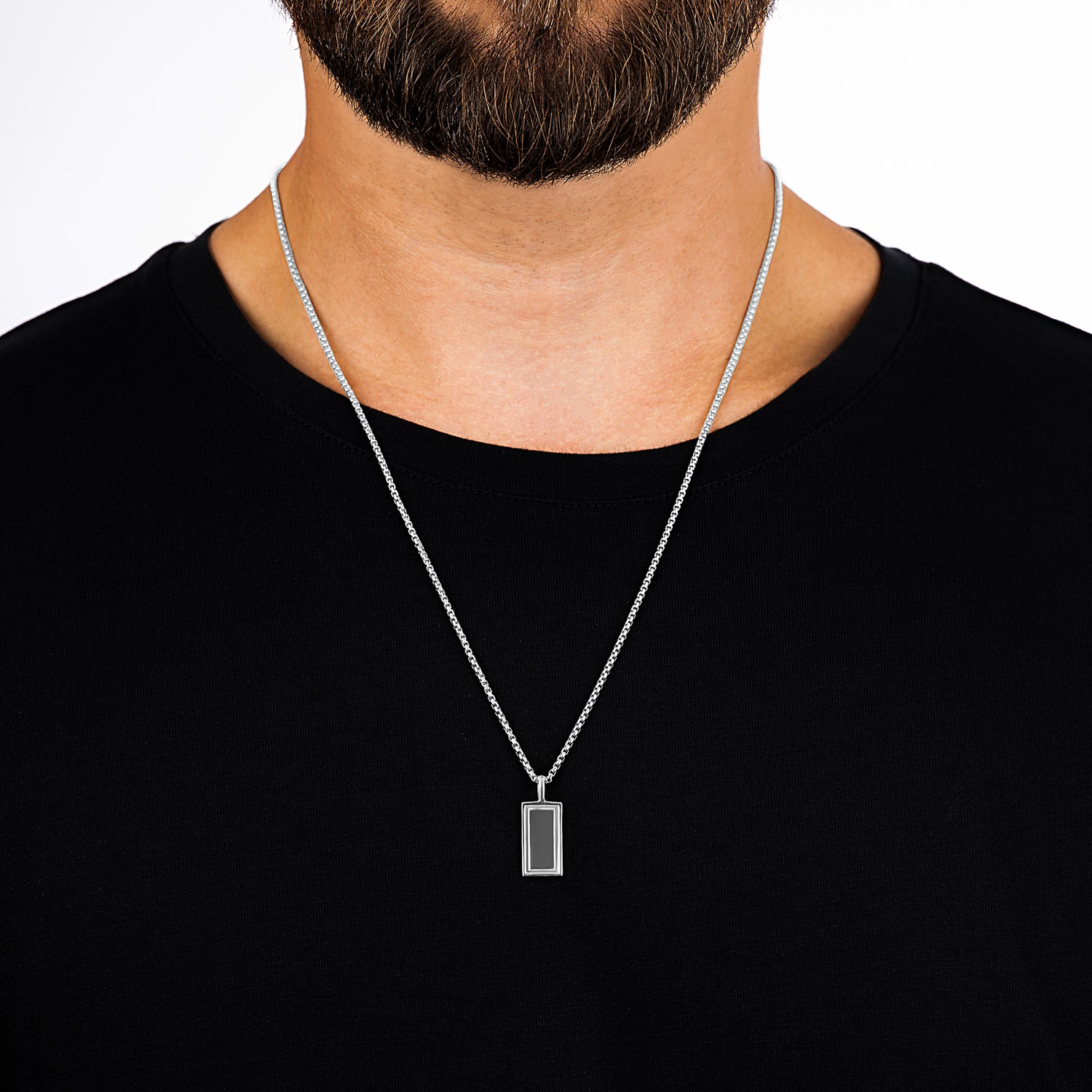 Pillar Silver Pendant