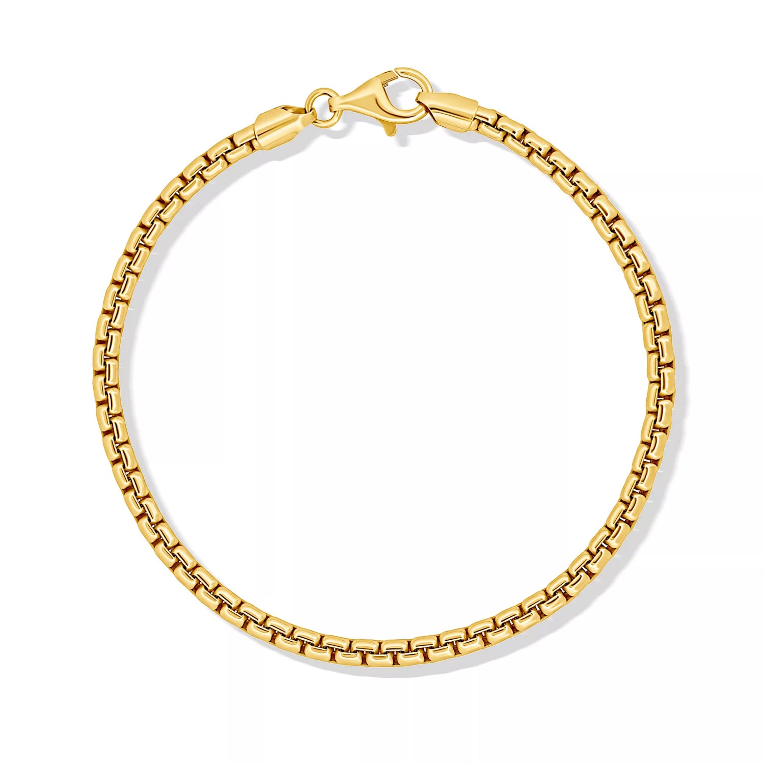 Box Gold Bracelet 4mm