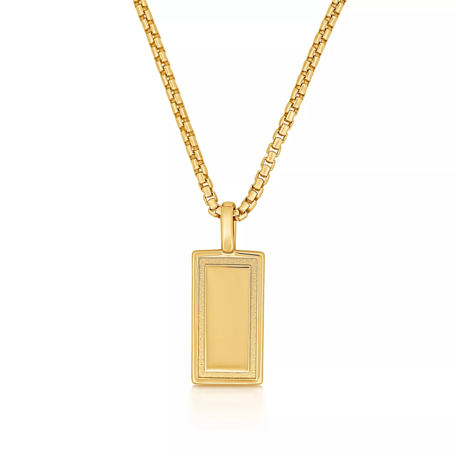 Pillar Gold Pendant