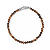 Tiger Eye Silver Bracelet 4mm